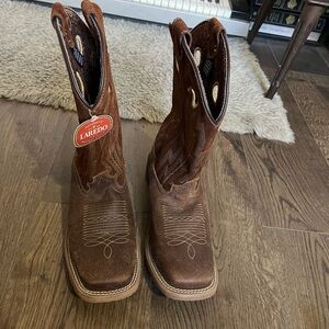 NWOT Women’s Laredo 3118 Brown Leather Square Toe Western Cowgirl Boots Size 10